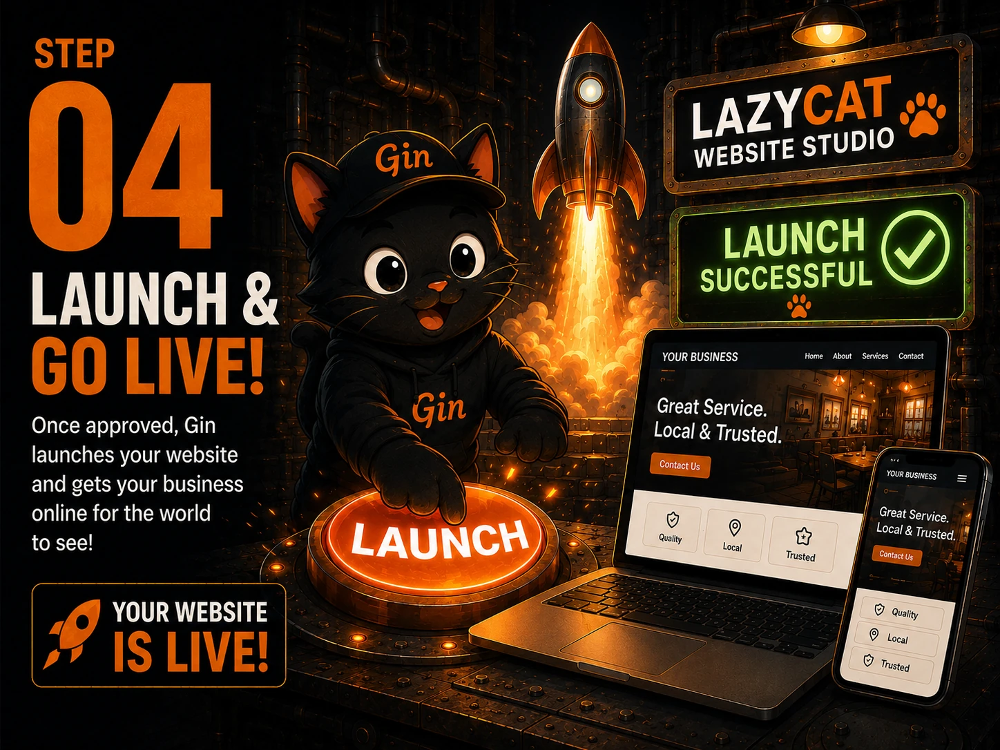 Step 04 — Launch and go live